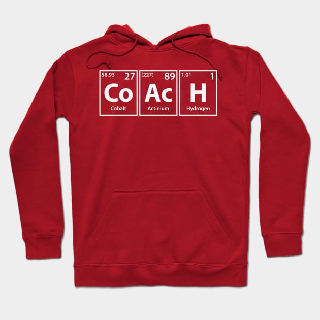 Coach (Co-Ac-H) Periodic Elements Spelling Hoodie by cerebrands